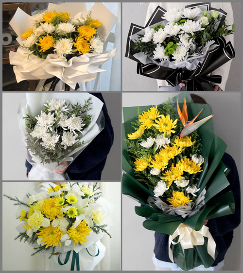 贵州毕节市纳雍县中岭镇狮子村白事花束代送